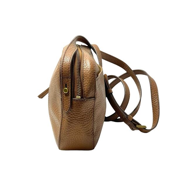 Fossil Gemma Pebble Leather Camera Crossbody Bag (Brown) - Picture 5 of 11